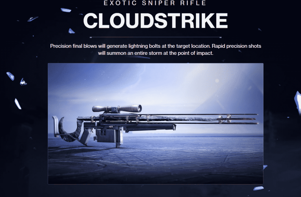 Cloudstrike Exotic Sniper Rifle