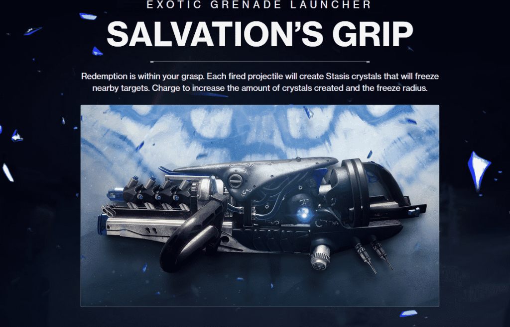 Salvation's Grip Exotic Grenade Launcher