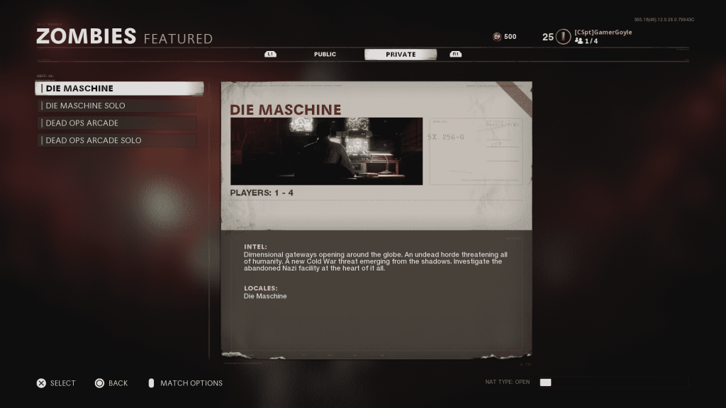 Cold War Zombies Split-Screen