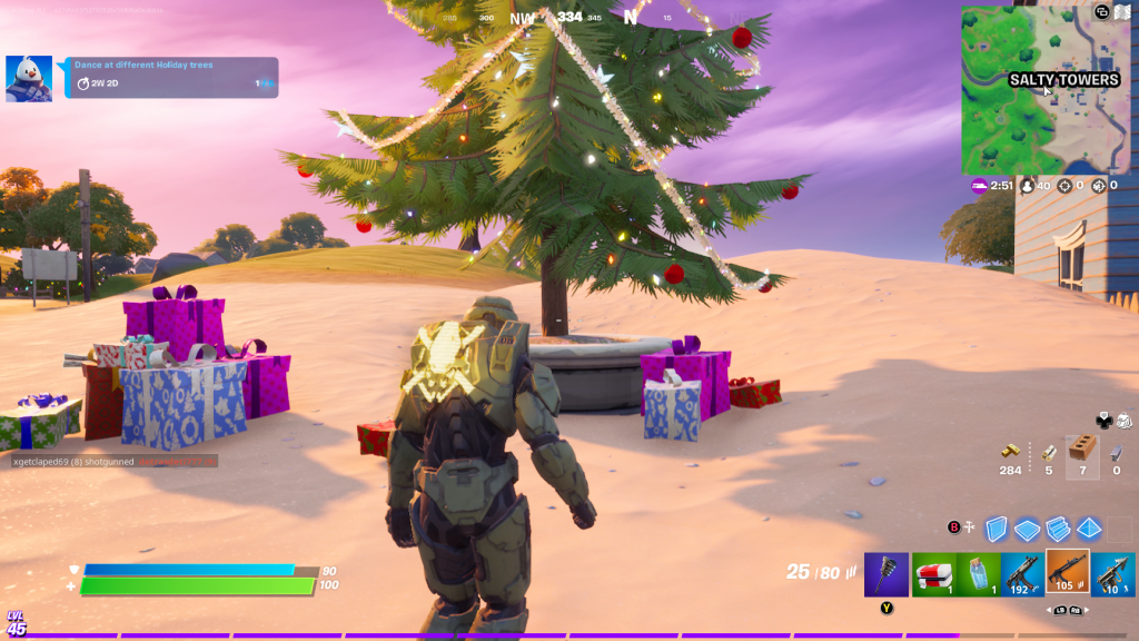 Fortnite Holiday trees