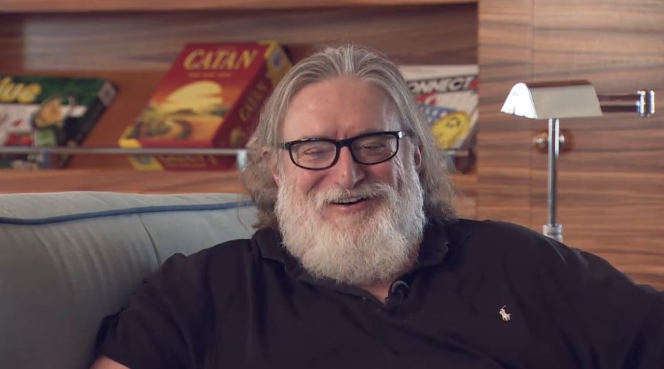 Gabe Newell Laughs