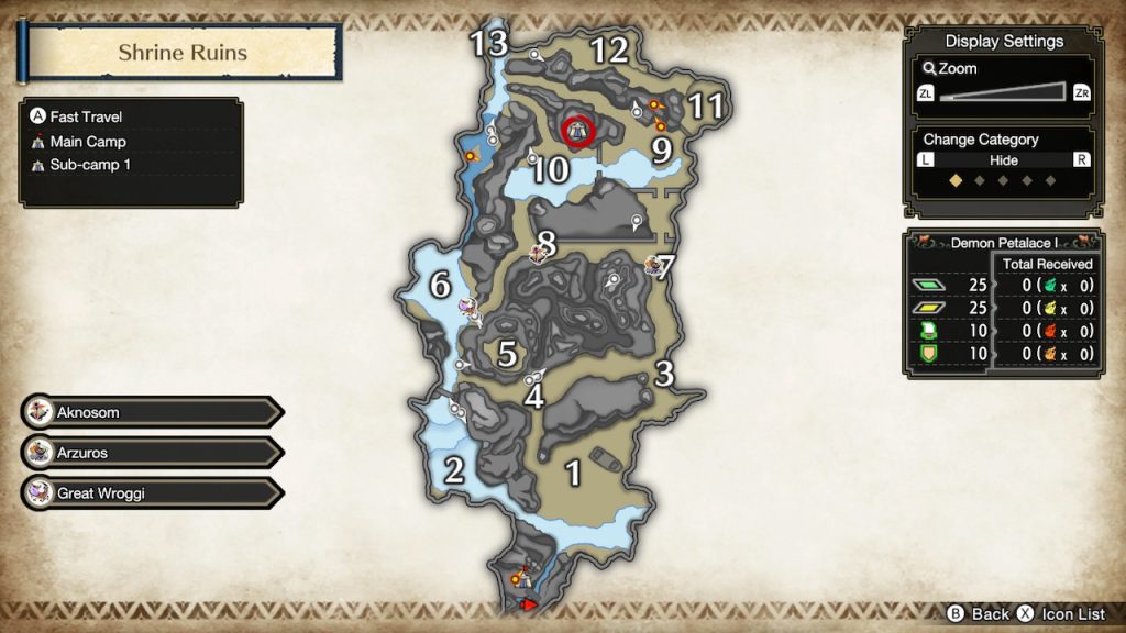 Monster Hunter Rise Camp Locations