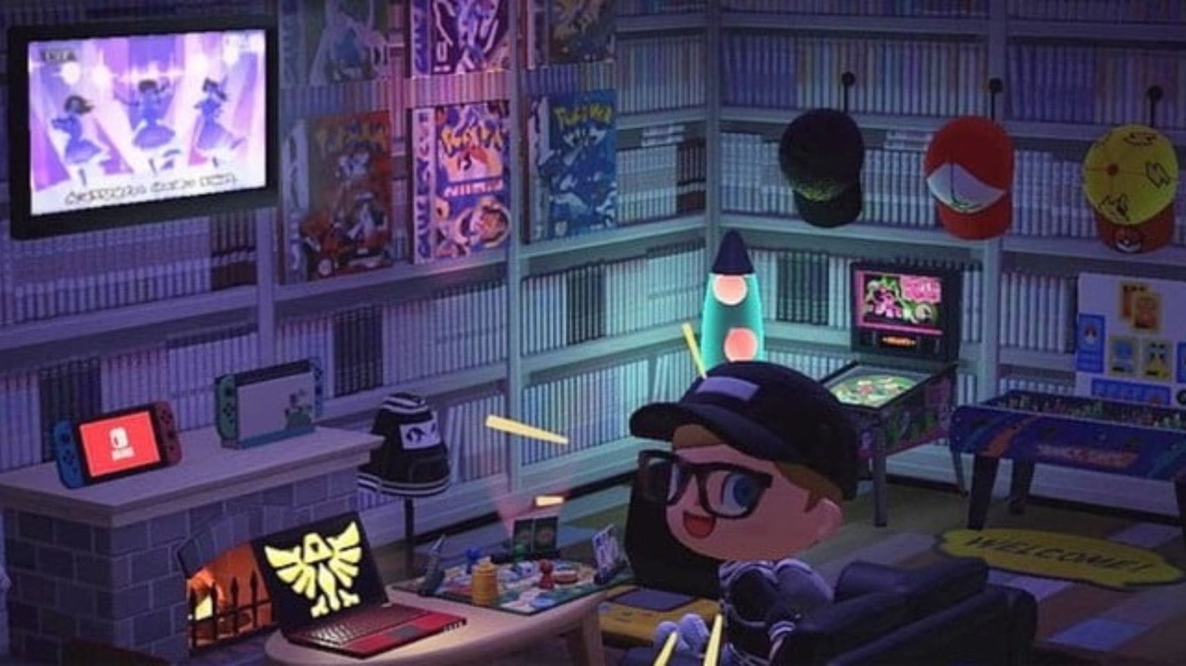 Animal Crossing New Horizons Gaming Room