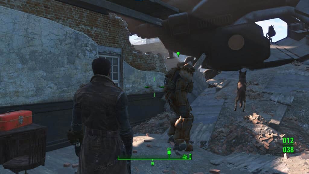 Location of the first power armor