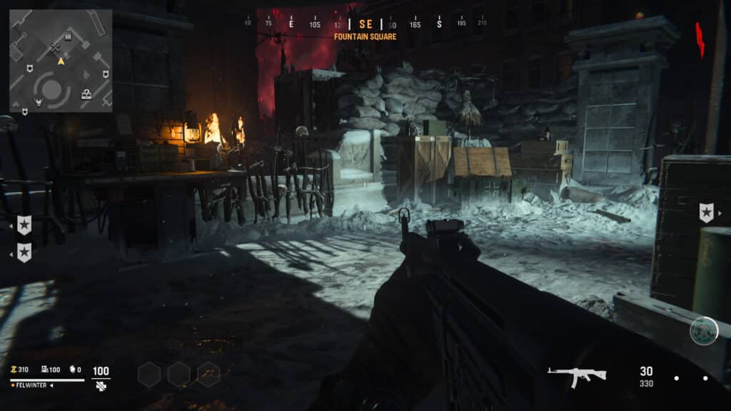 Crafting Table and Ammo Station at the base