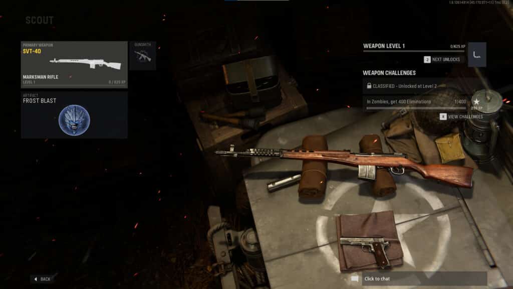 Scout Build in Call of Duty: Vangaurd Zombies