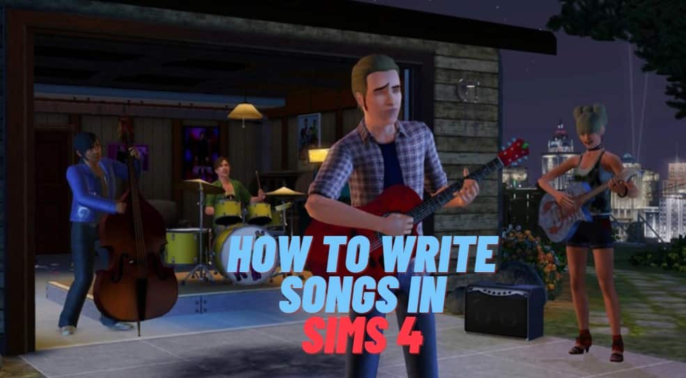 how to write songs in Sims 4