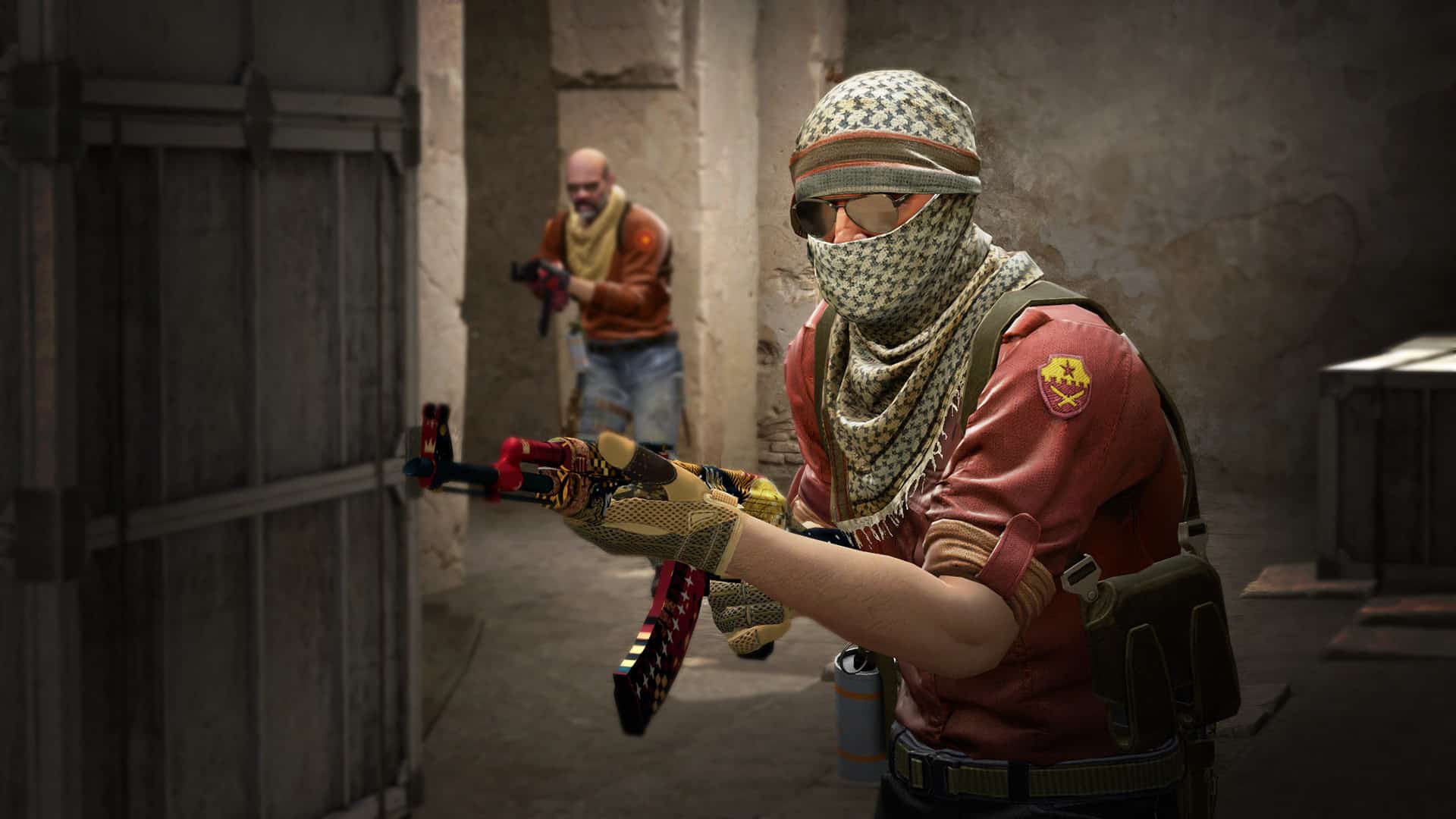 Counter-Strike attacker side character holding AK47 rifle