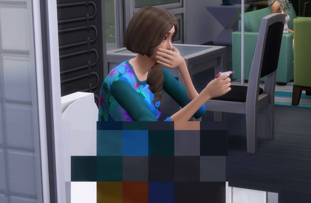 sim looking at test with birth mod