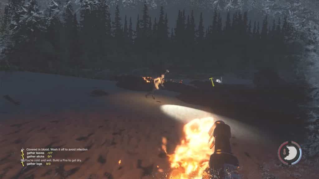 The Forest Use Molotov Cocktail
