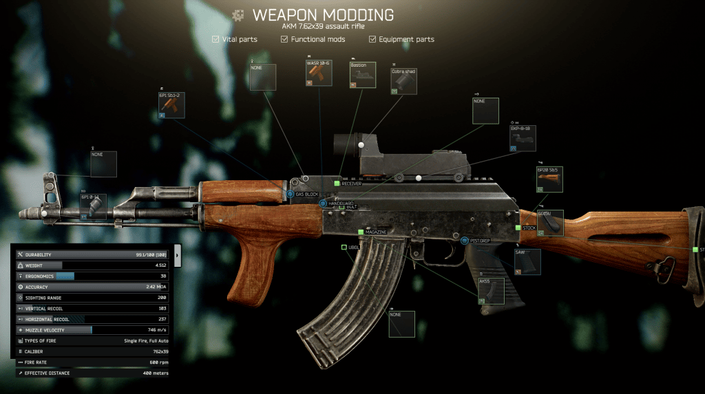 AKM 7.62x39mm in EFT