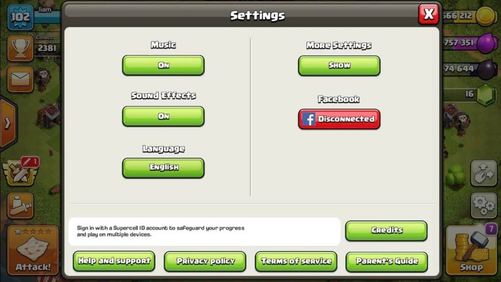 How to Add Another Account to Clash of Clans start by heading to the settings and following our steps