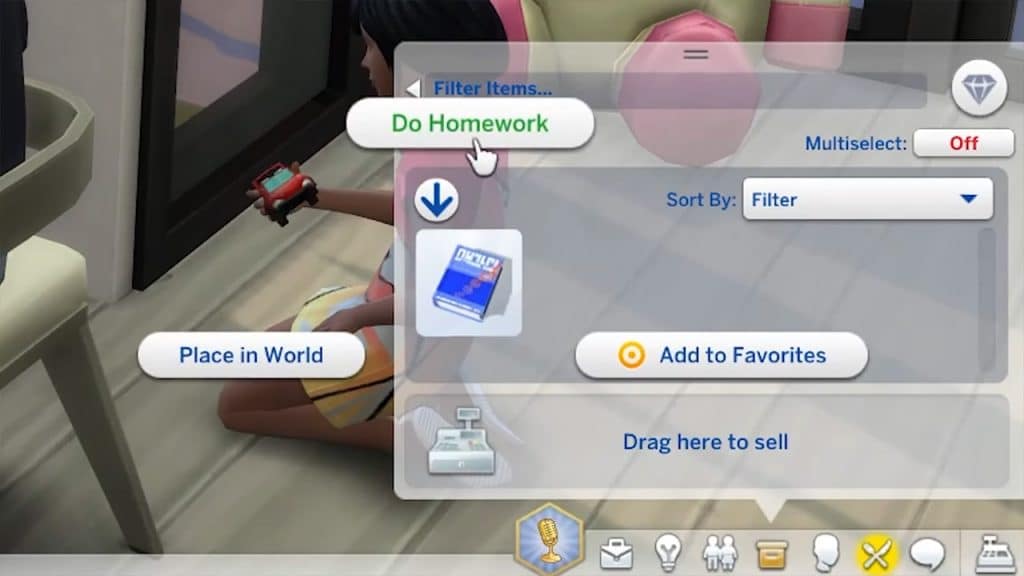 The Sims 4 Do Homework