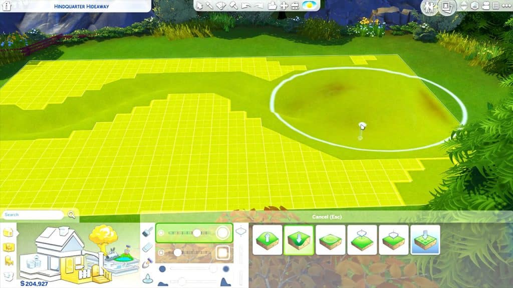 The Sims 4 Make a Pond Outline