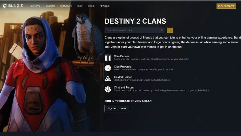How to make a clan in Destiny 2 - Bungie.net.