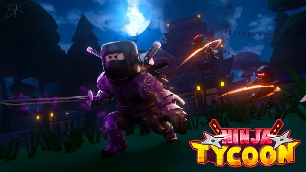 Official art for the Ninja Tycoon Naruto Roblox game