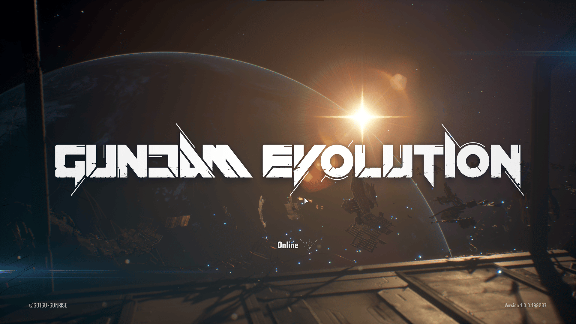 Gundam Evolution Title Screen