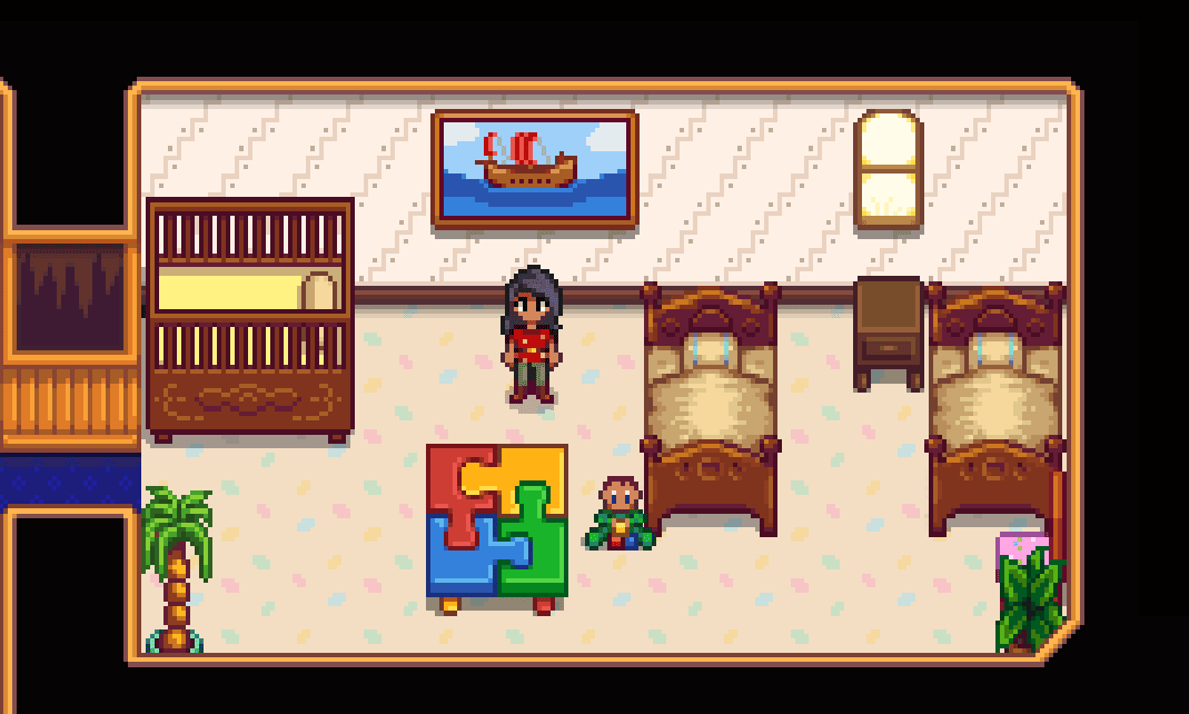 Image of the Nursery in Stardew Valley provided by devs./ Credits: ConcernedApe