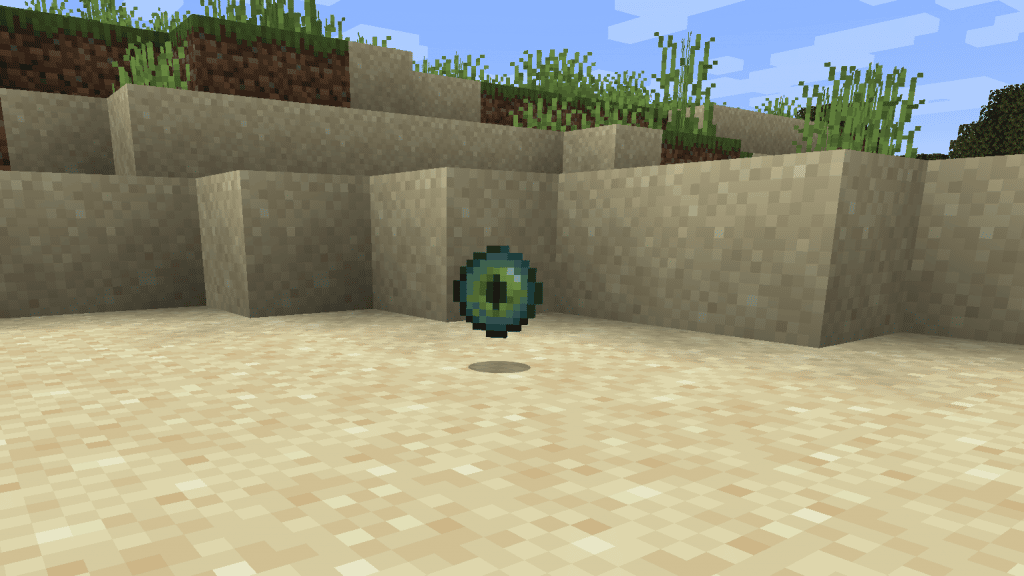 An eye of ender, the intended way to find strongholds in Minecraft