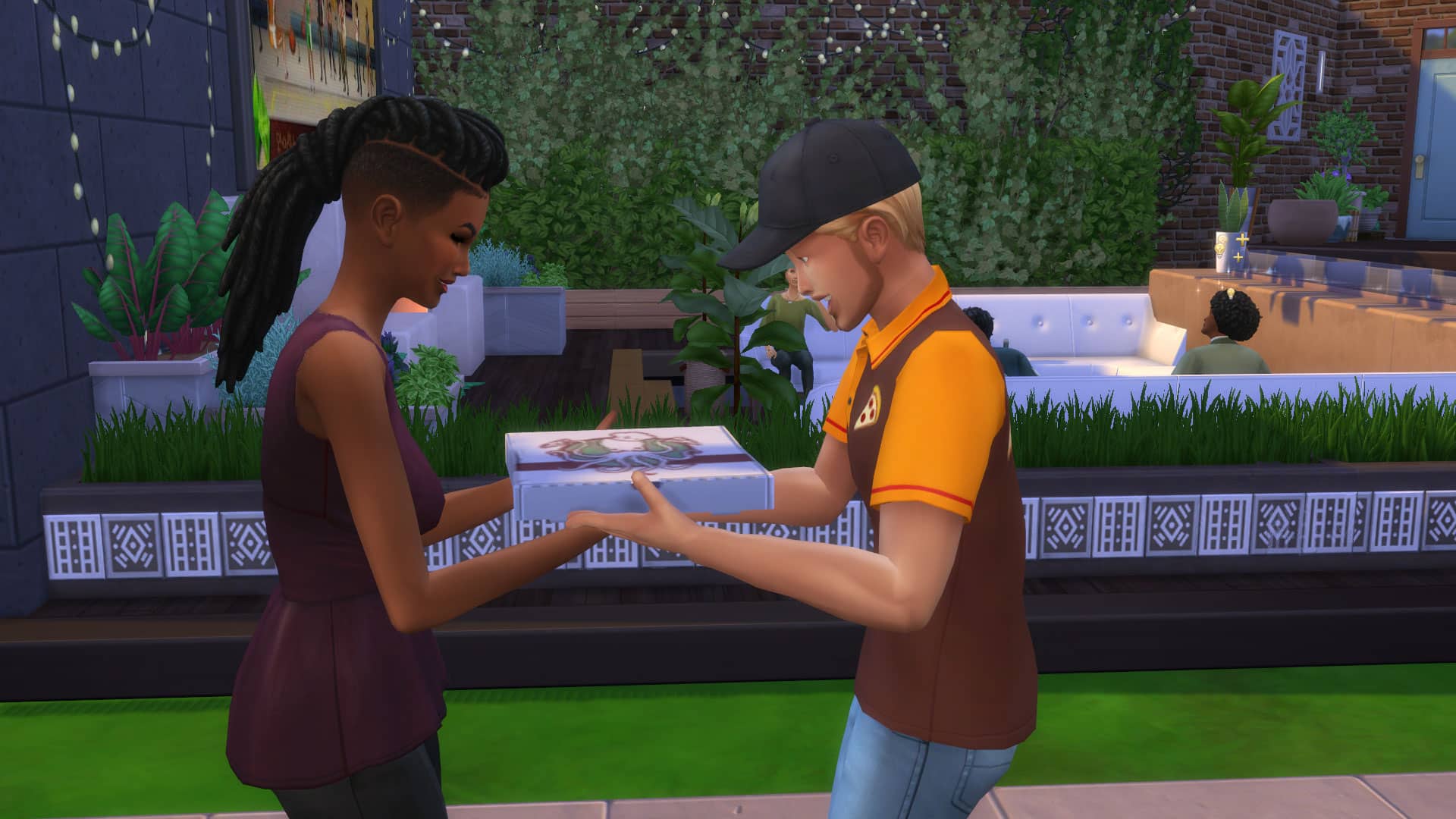 the sims 4 pizza delivery exchange