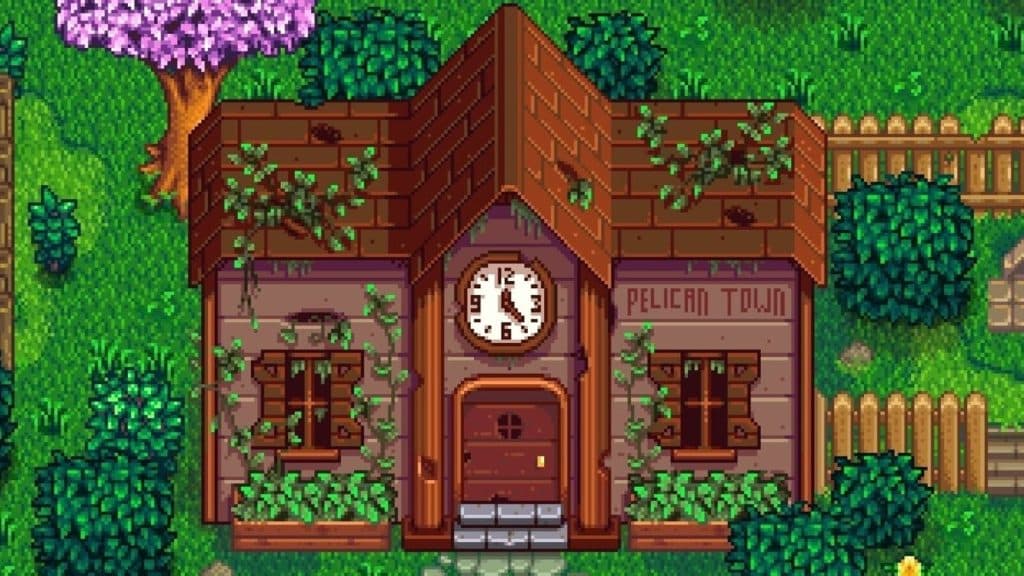 You can find the community center north of the village in Stardew Valley.
