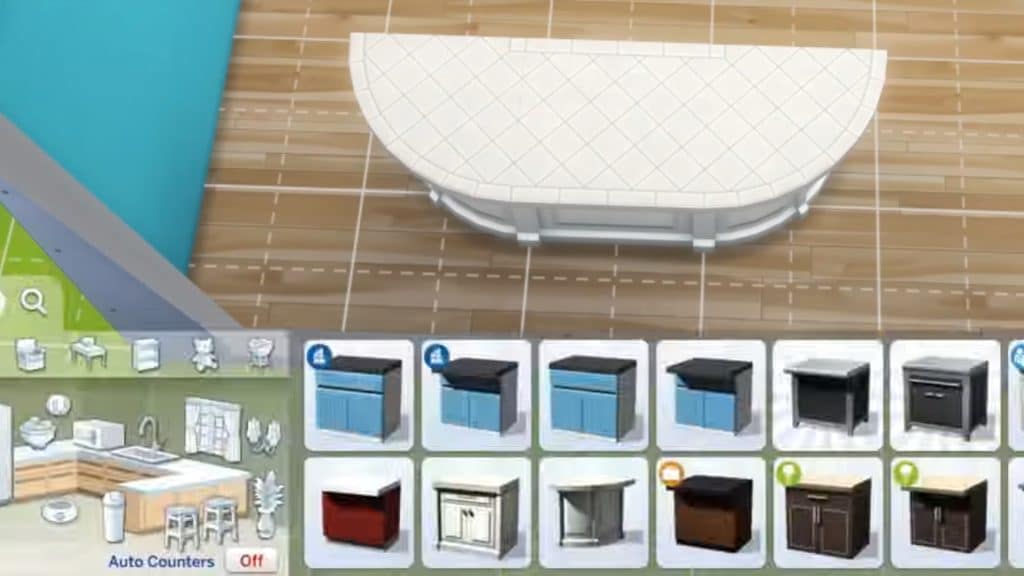 Using rounded corners in the Sims 4 after auto counters has been disabled