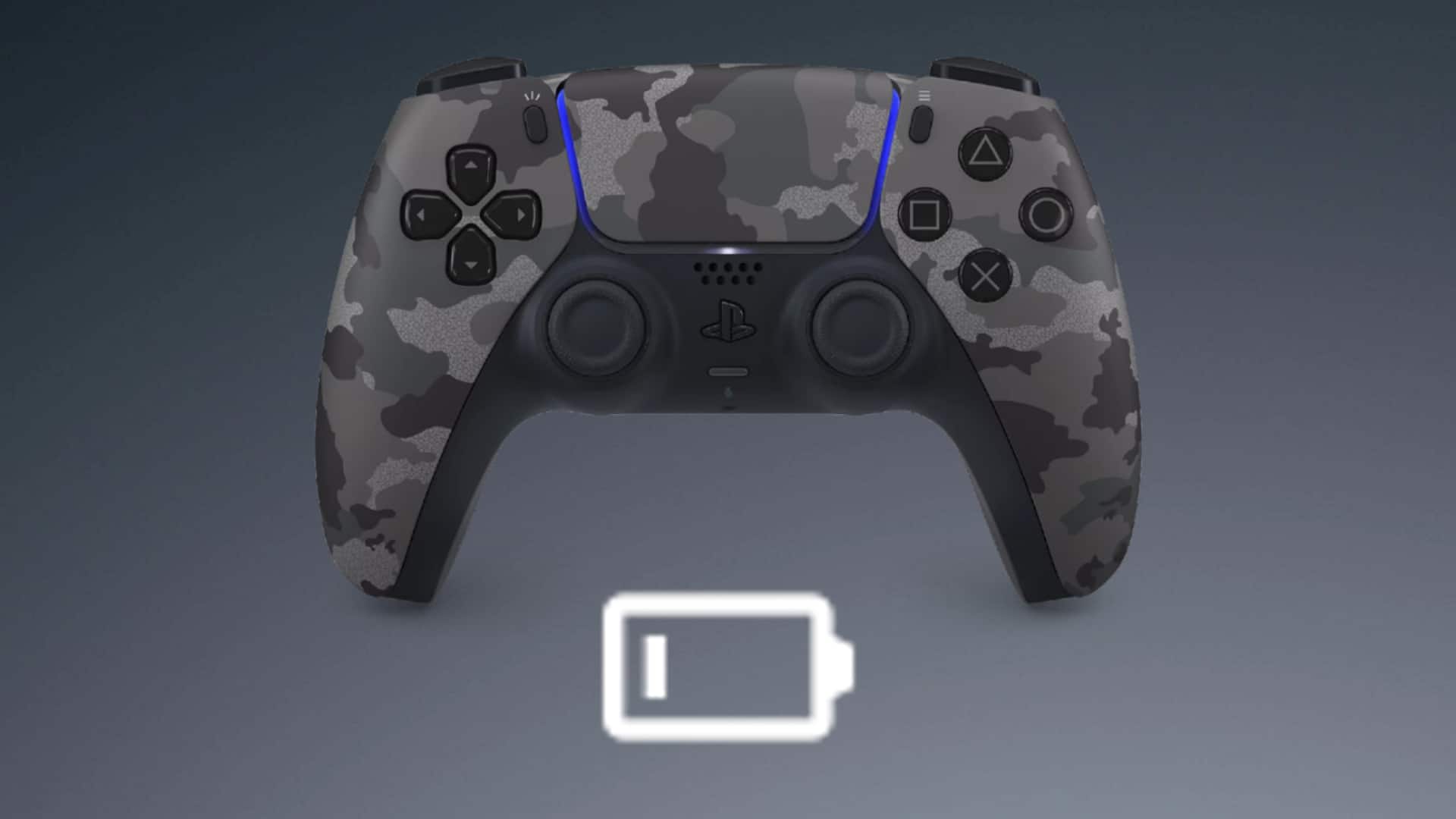 Why do PS5 controllers die so quickly featured image showing controller and low battery symbol
