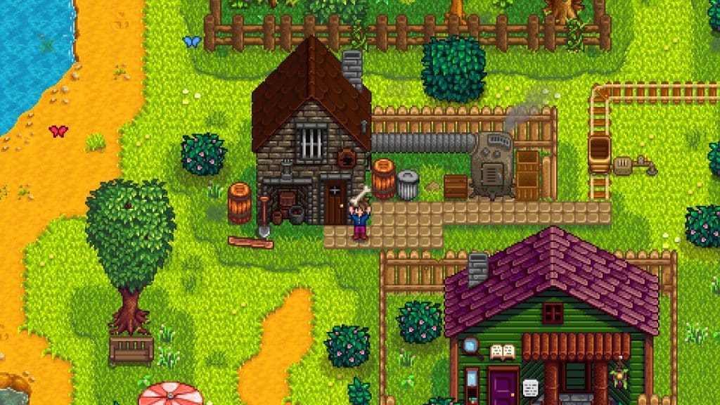 Screenshot of our character in Stardew Valley