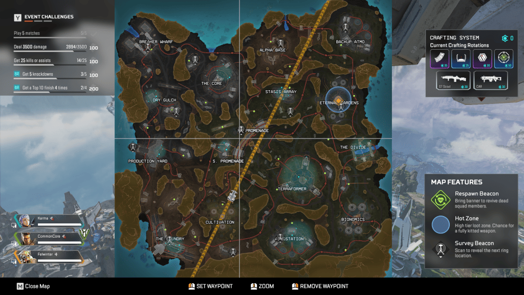 Kings Canyon map in Apex Legends