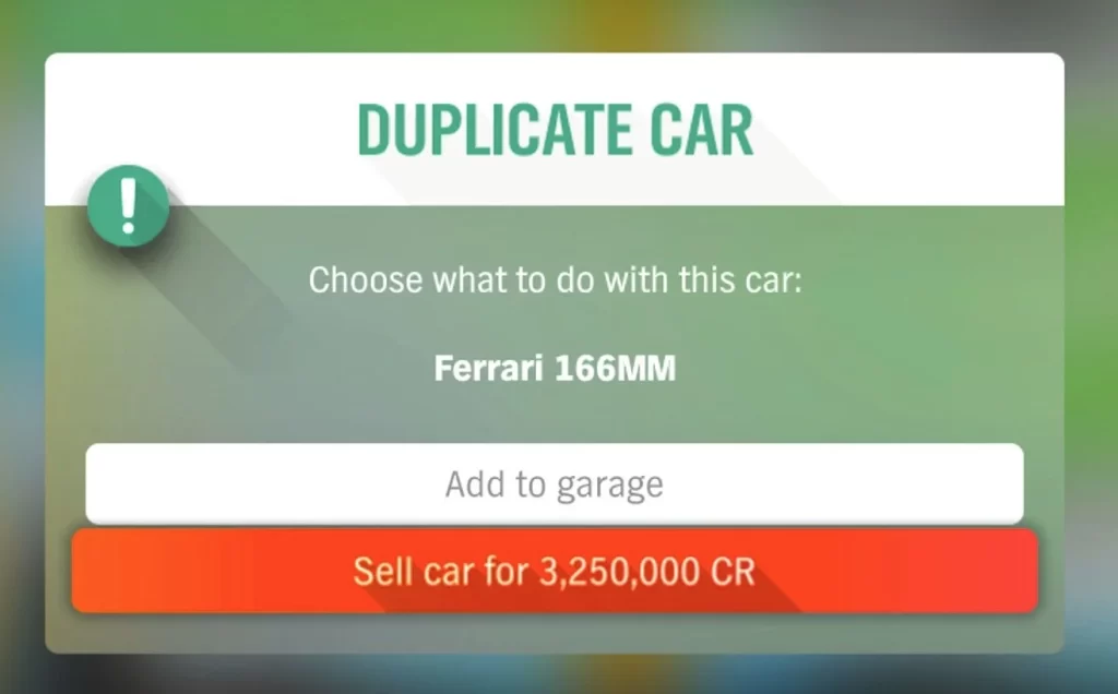 Forza Horizon 4 wheelspin duplicate message