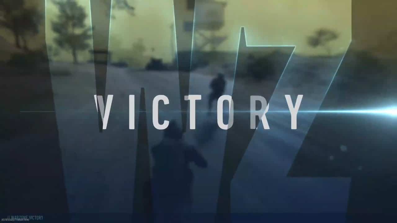 Warzone Victory Screen