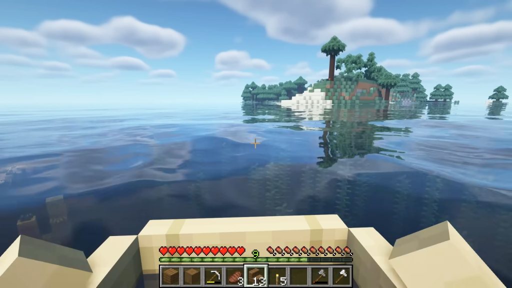 The world of Minecraft is vast with open waters, rivers, forests and caves.