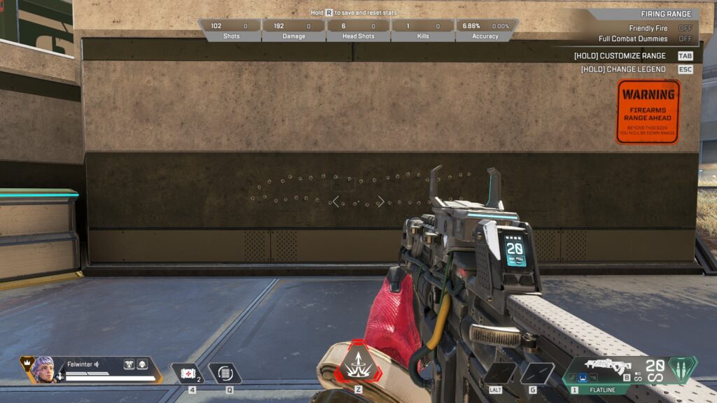 Recoil trace after strafe shooting